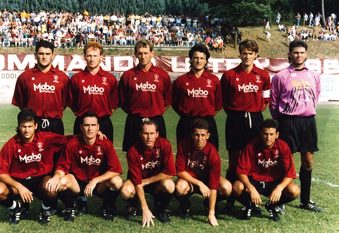 la formazione dell'Arezzo nel 1992/93